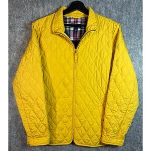 Lands' End Yellow Quilted Jacket